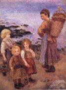 Mussel Fishers at Berneval Pierre-Auguste Renoir